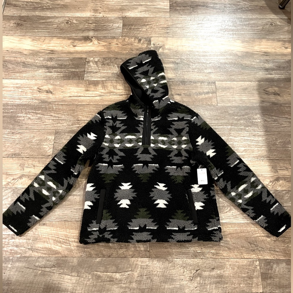 Lucky Brand Sherpa quarter zip pullover